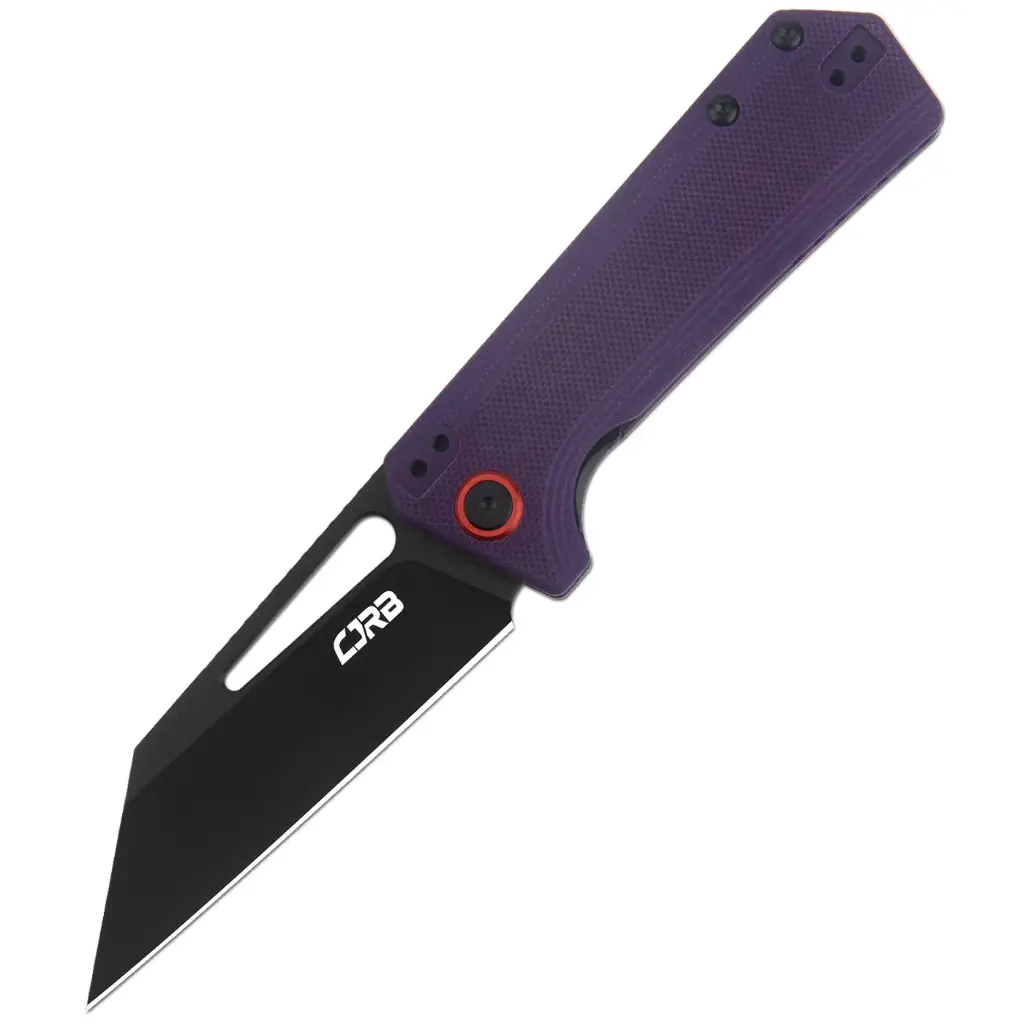 CJRB Ruffian J1924 AR-RPM9 Steel G10 Handle Folding Knives - Violet Purple Black PVD J1924-BVT 
