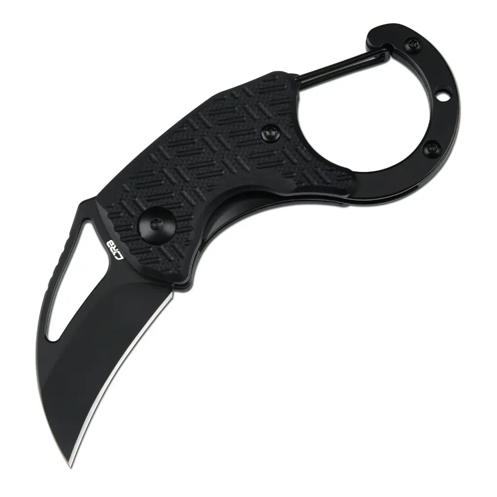 CJRB Anansi J1964 AR-RPM9 Steel Blade G10 Handle Folding Knives - Black G10 Handle/Black PVD Finish (J1964-BBK) 