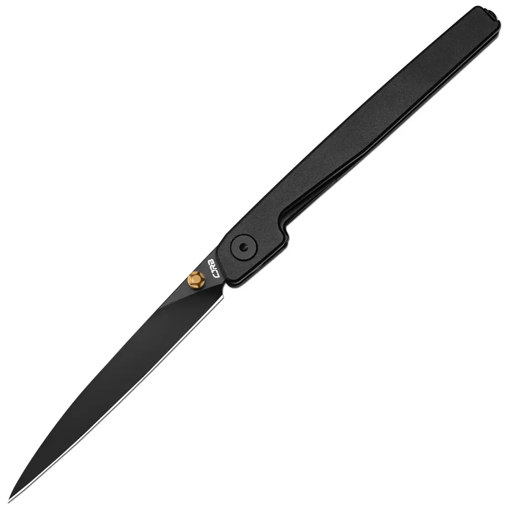 CJRB Lanky Thumb Stud & Liner Lock Knife Black Aluminum Handle (3.58'' AR-RPM9 Black PVD Coating Blade) J1965-BBK