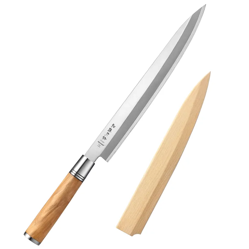 Xinzuo hezhen 270 sashimi knife+ Wooden sheath SO-270