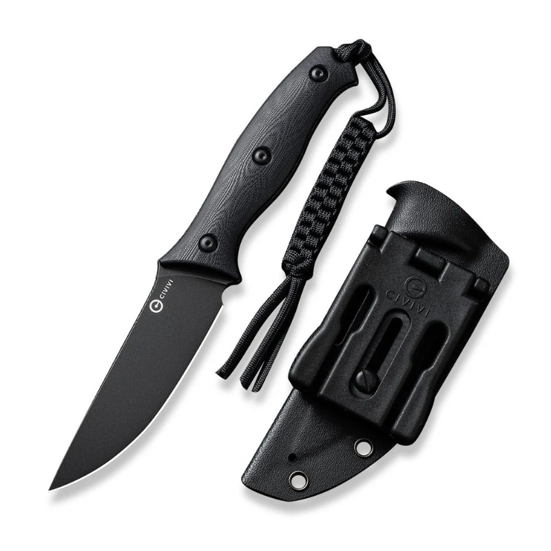 Civivi Stormridge Black G10 Handle Black Stonewashed Nitro-V Blade 