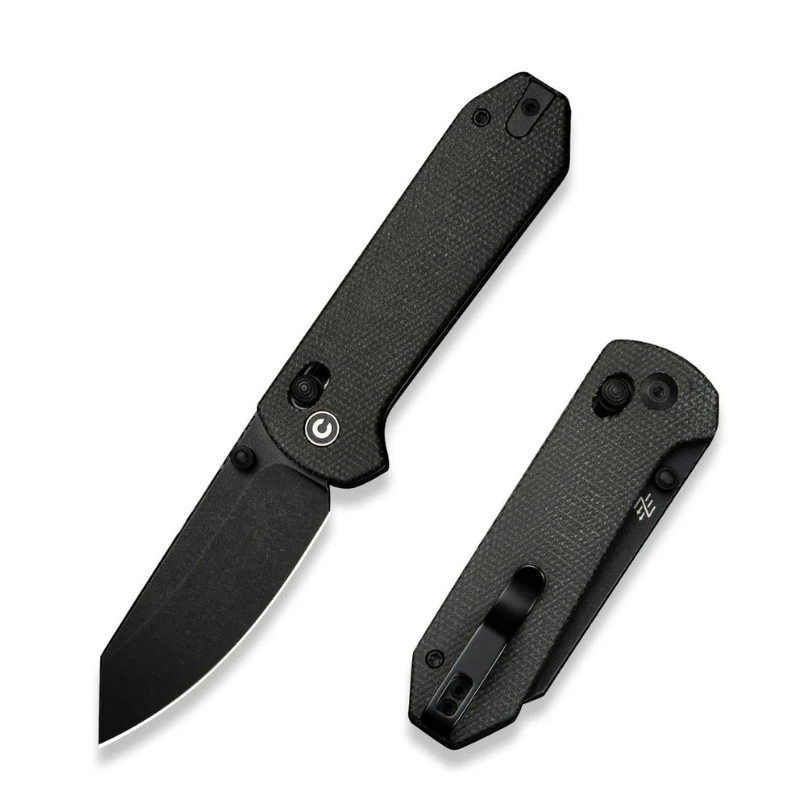 Civivi Yonder Dark Green Canvas Micarta Handle Black Stonewashed 14C28N Blade