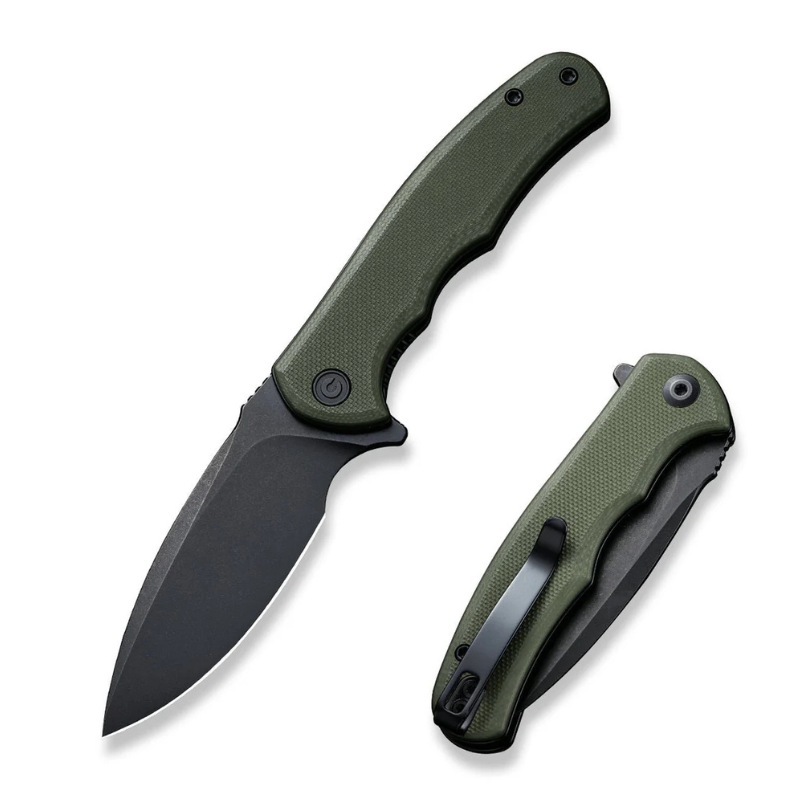 Civivi Mini Praxis OD Green G10 Handle Black Stonewashed D2 Blade 