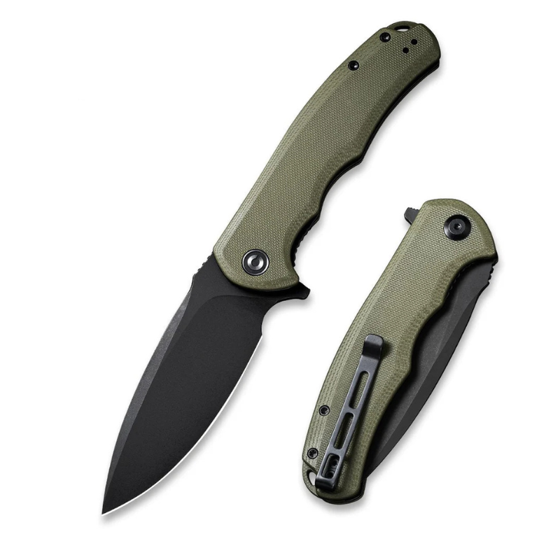 Civivi Praxis OD Green G10 Handle Black Stonewashed 9Cr18MoV Blade 