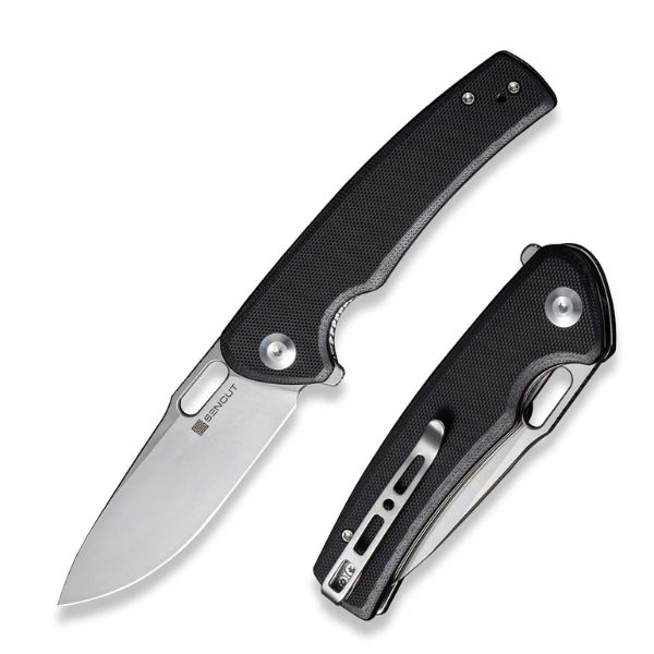 SENCUT Vesperon Black G10 Handle Satin Finished 9Cr18MoV Blade