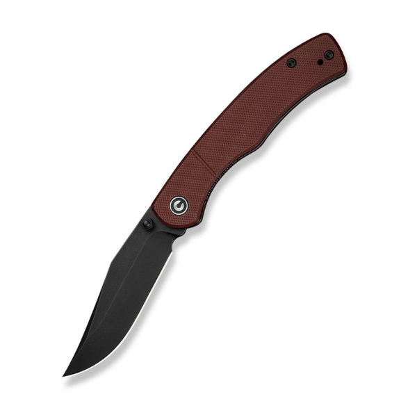 Civivi Clingman Burgundy G10 Handle Black Stonewashed Nitro-V Blade 1