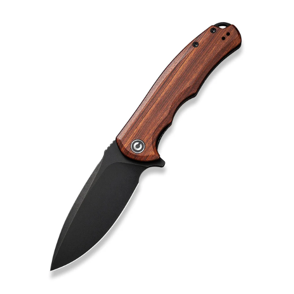 Civivi Praxis Cuibourtia Wood Handle Black Stonewashed Blade
