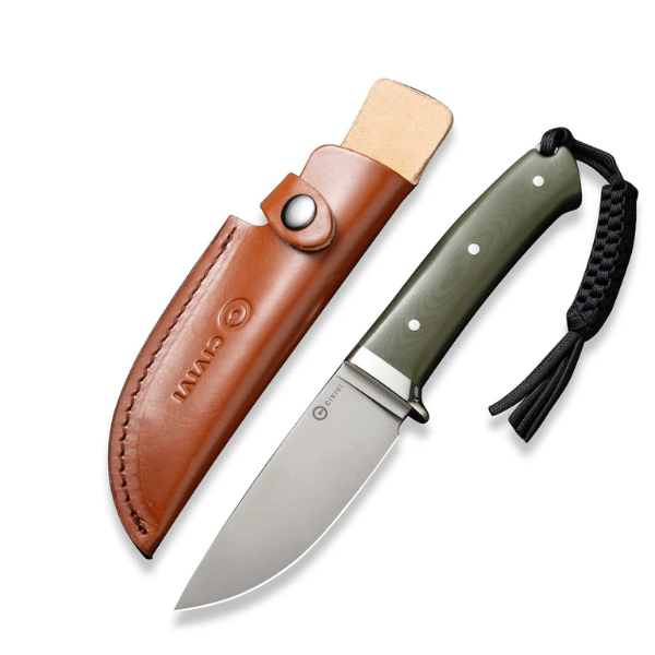Civivi Cloud Peak OD Green G10 Handle With NickelSilver Guard Satin Finished Nitro-V Blade