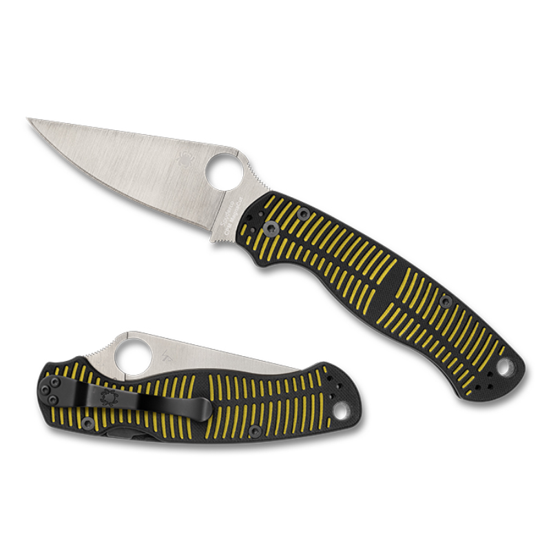 Spyderco PARA MILITARY 2 SALT YELLOW/BLACK CPM MAGNACUT 