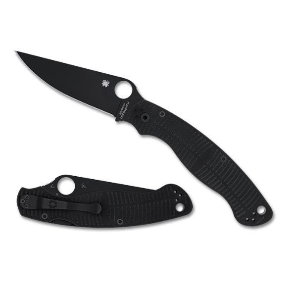 Spyderco MILITARY 2 SALT BLACK G-10 CPM MAGNACUT BLACKBLADE 