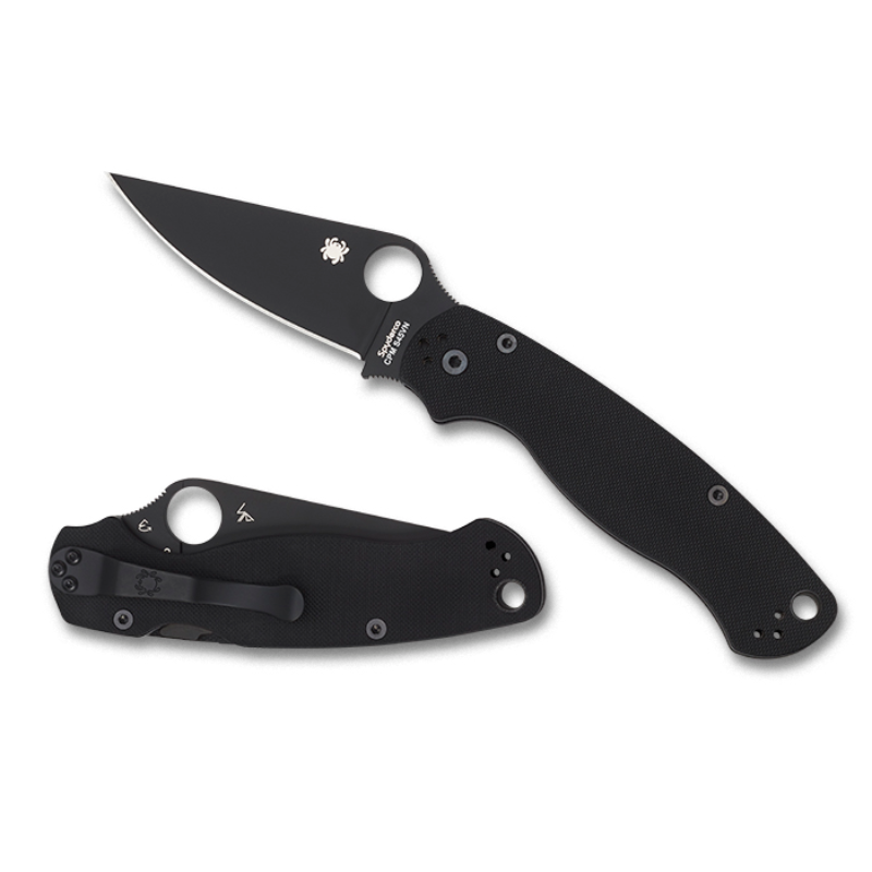 Spyderco PARA MILITARY 2 G-10 BLACK/BLACK BLADE