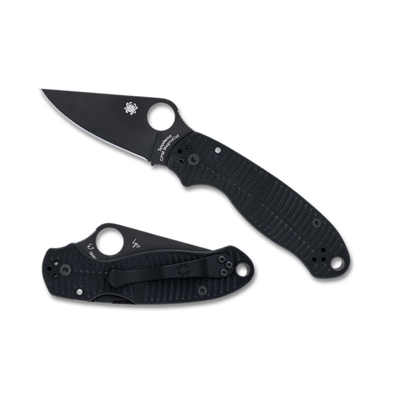 Spyderco PARA 3 SALT BLACK G-10 CPM MAGNACUT BLACK BLADE
