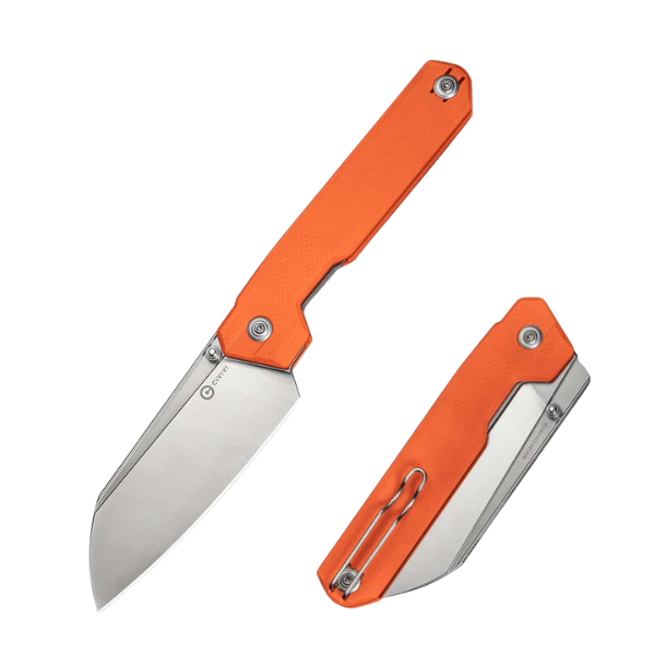 CIVIVI Hid Thumb Stud Knife G10 Handle Orange