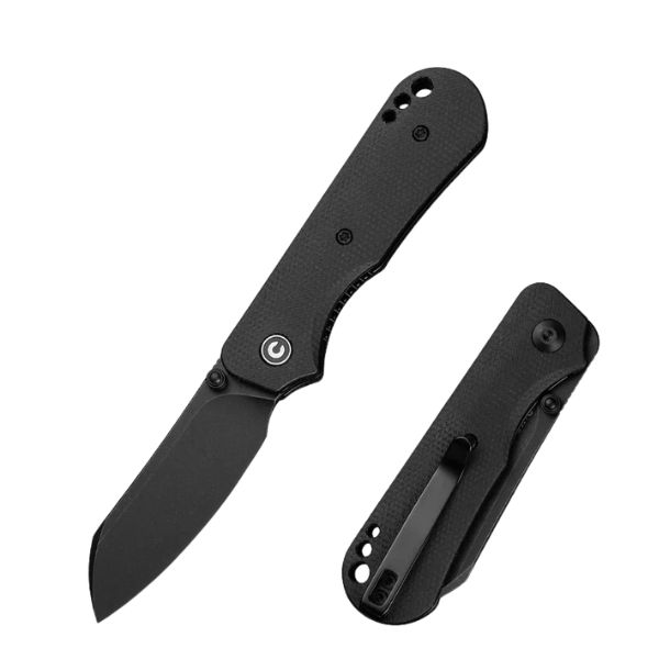 CIVIVI Crabby Thumb Stud Knife Micarta Handle (2.7" 14C28N Blade) 