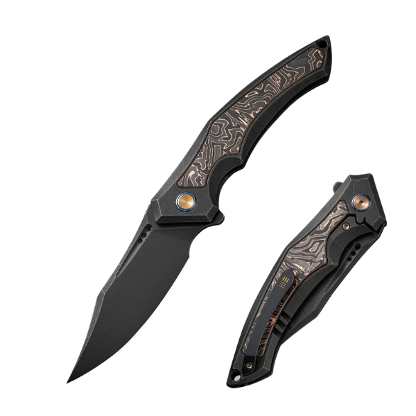 WE KNIFE Orpheus Black Titanium Integral Handle