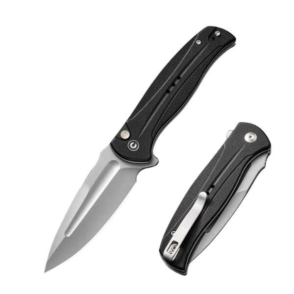 CIVIVI Incindie Black G10 Handle Stonewashed 14C28N Blade