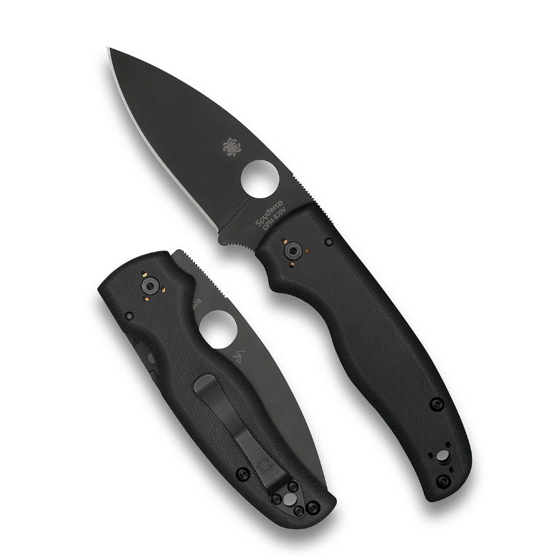 Spyderco SHAMAN BLACK G-10 BLACK BLADE PLAINEDGE