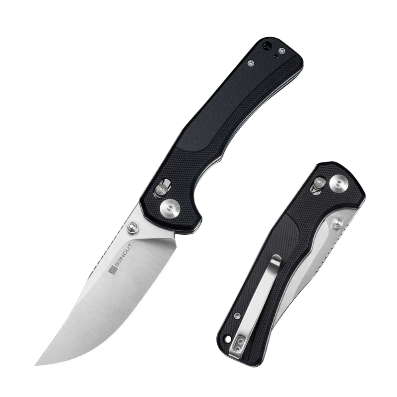 SENCUT Slybolt Black G10 Handle Satin Finished 9Cr18MoV Blade
