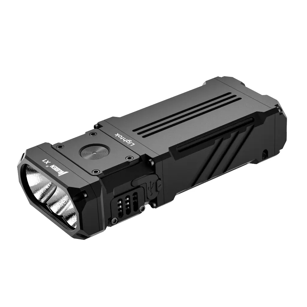 Wuben Lightok X1 Brightest LED Flashlight - 12000 Lumens BLACK