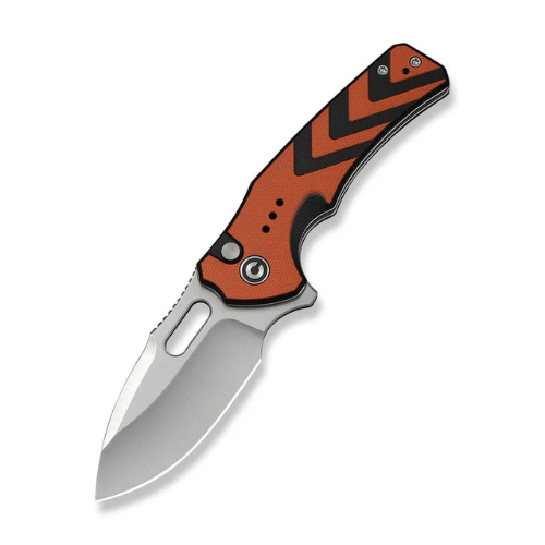 CIVIVI Vexron Flipper & Thumb Hole & Button Lock Knife G10 Handle (2.98" 14C28N Blade) C24066-3