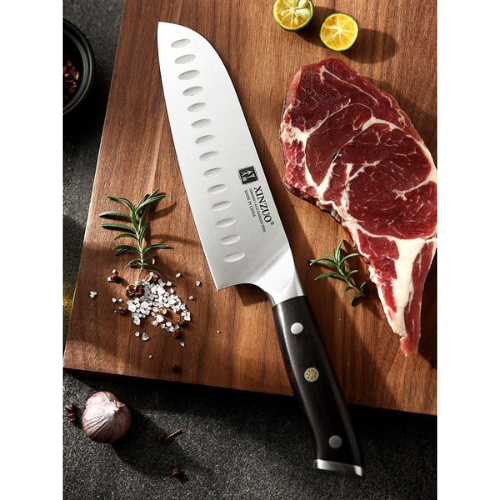 XINZUO YU SERIES Stainless Steel 7'' inch Santoku Knife B13S-RS