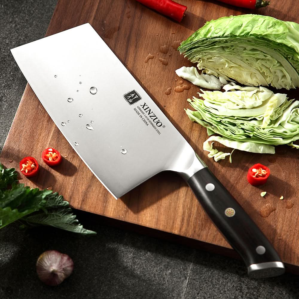 XINZUO YU SERIES Stainless Steel 7‘’ inch Cleaver Kitchen Knife B13S-DC