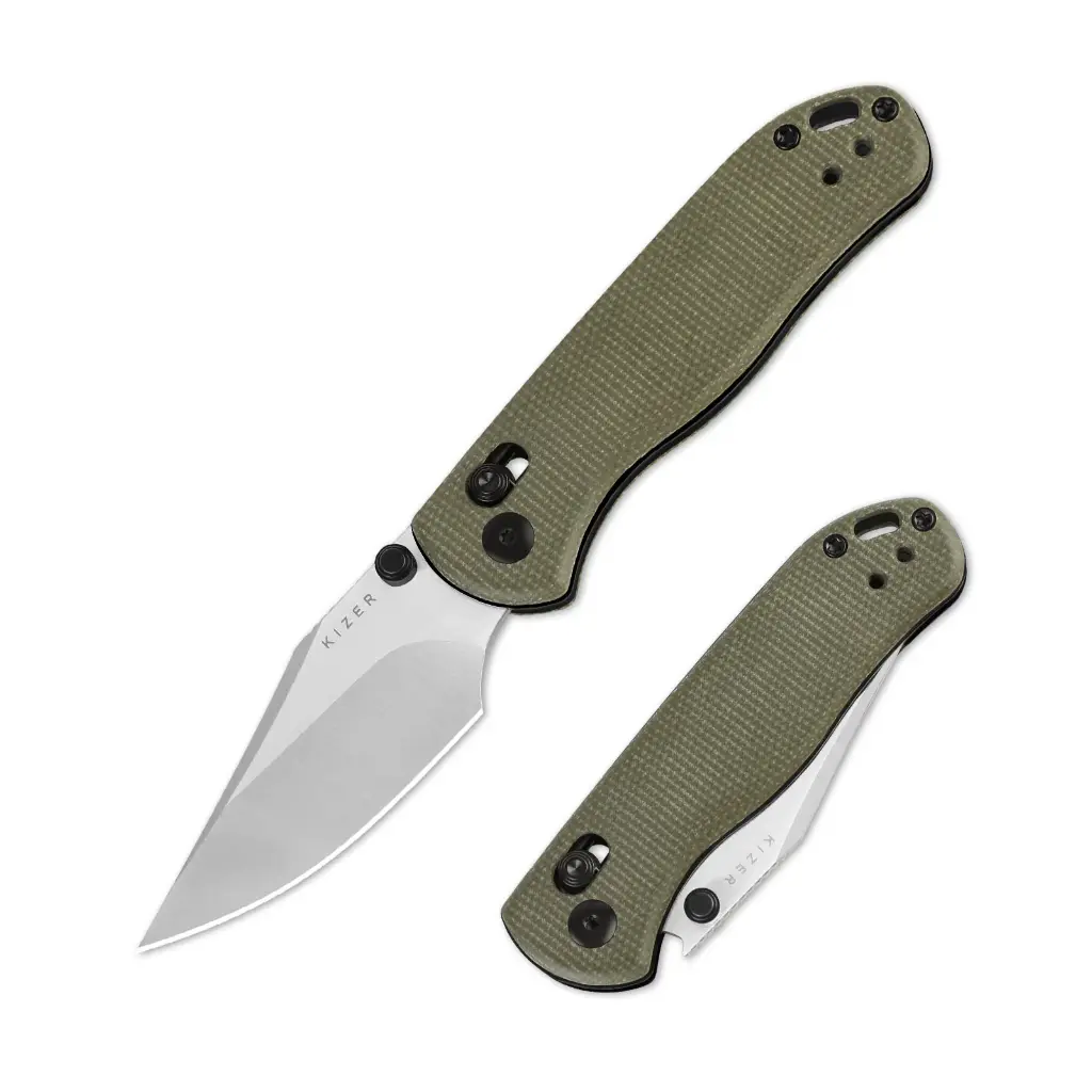 Kizer Drop Bear® 2 | Kizer Clutch Lock™ | Nitro-V | Micarta | KizerV™ 3619.2KC1