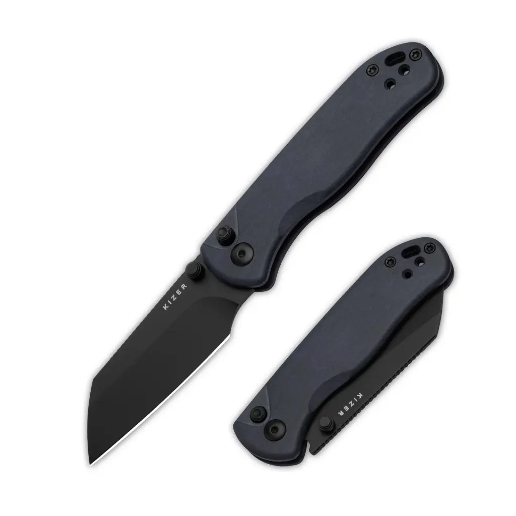 Kizer Drop Bear® 2 | Kizer Button Liner Lock™ | Nitro-V | Richlite | Matte DLC Coating | KizerV™ 3619.2CS1