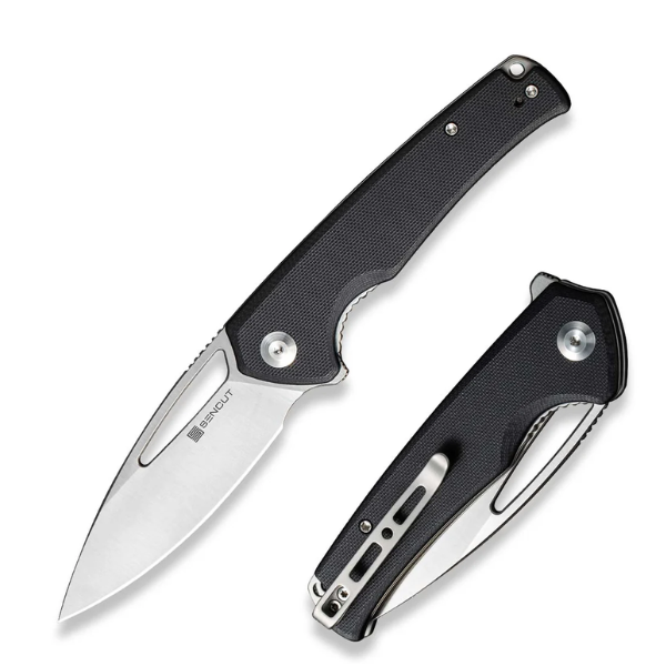 SENCUT Mims Black G10 Handle Satin Finished 9Cr18MoV Blade