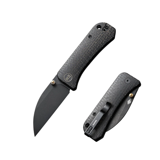 WEKNIFE Banter Wharncliffe Thumb Stud Knife Micarta Handle (2.85" CPM S35VN Blade) 