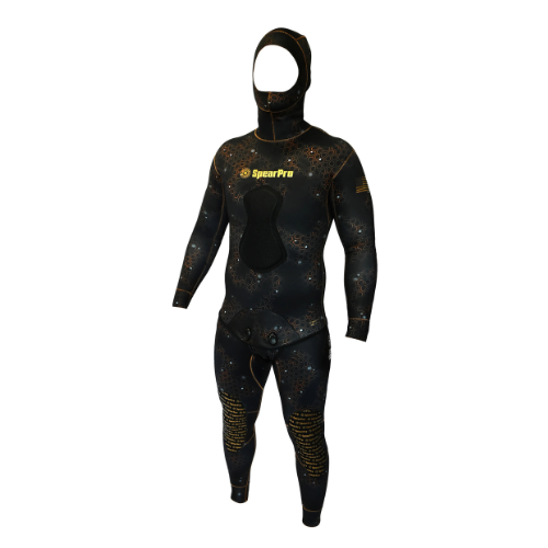 SpearPro Wetsuit Golden Cabrilla 2mm Men's open cell titanium lining 