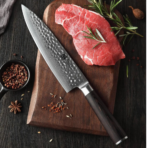 XINZUO 8" Inch Chef Knife 67 Layer Damascus Steel B1H-CS