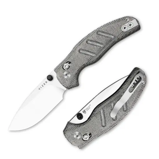 Kizer Sheepdog® Knives C01C | Kizer Clutch Lock™| ELMAX | Norplex UltreX™ Micarta | KizerB™ 3488.29CDA2