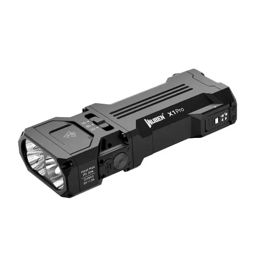 Wuben X1 Pro 12300 Lumens Rechargeable EDC Flashlight with Power Bank & Clip 