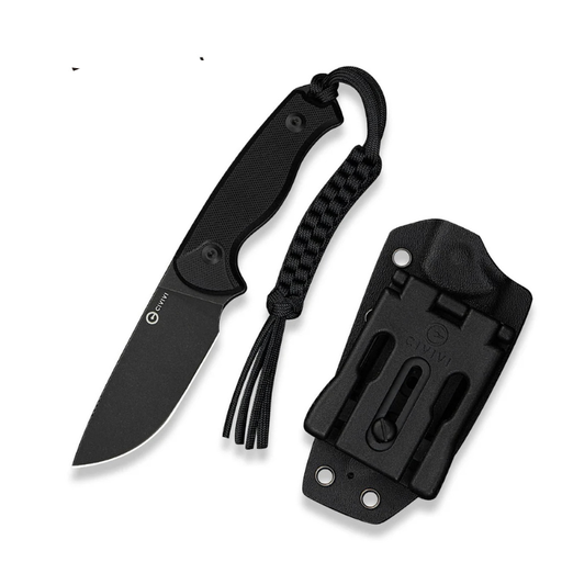 Civivi Timberbark Black G10 Handle Black Stonewashed 14C28N Blade 