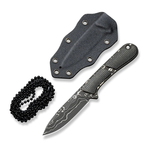 Civivi Mini Elementum Dark Green Canvas Micarta Handle Damascus Blade