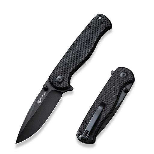 SENCUT Errant Black G10 Handle Black 9Cr18MoV Blade 