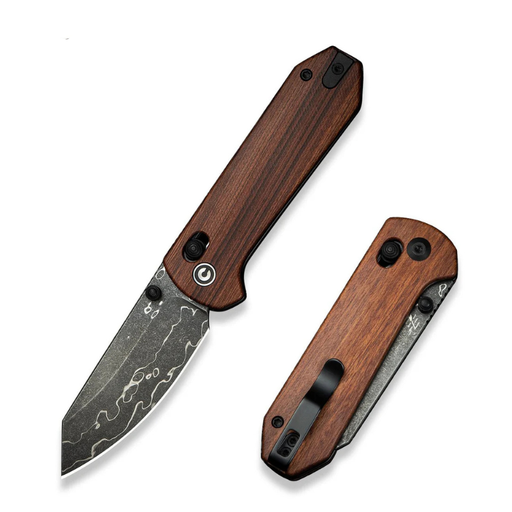 Civivi Yonder Guibourtia Wood Handle Damascus Blade