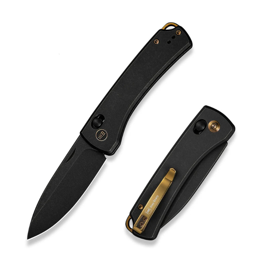 WE Nightblade Black Titanium Handle Black Stonewashed CPM 20CV Blade 