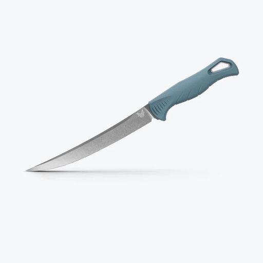 Benchmade FISHCRAFTER DEPTH BLUE SANTOPRENE 7" TRAILING POINT