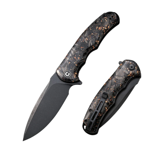 CIVIVI Praxis Flipper Knife Carbon Fiber & Resin Handle (3.75" 9Cr18MoV Blade) C803I