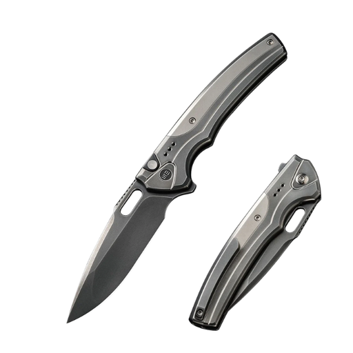 WE KNIFE Exciton Polished Gray Titanium Handle 
