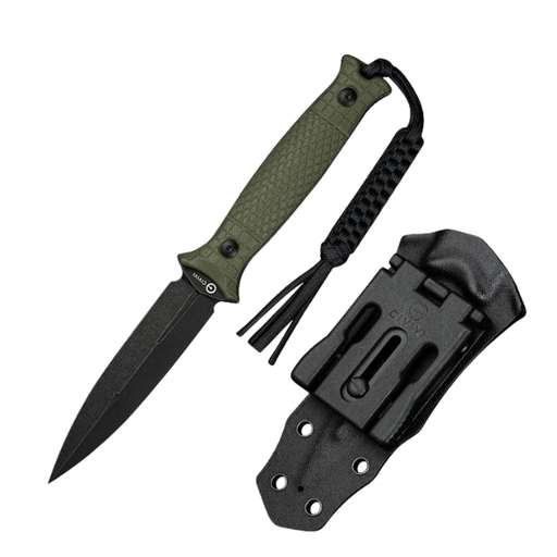 CIVIVI Perfrico Milled OD Green G10 Handle Black Stonewashed 14C28N Blade