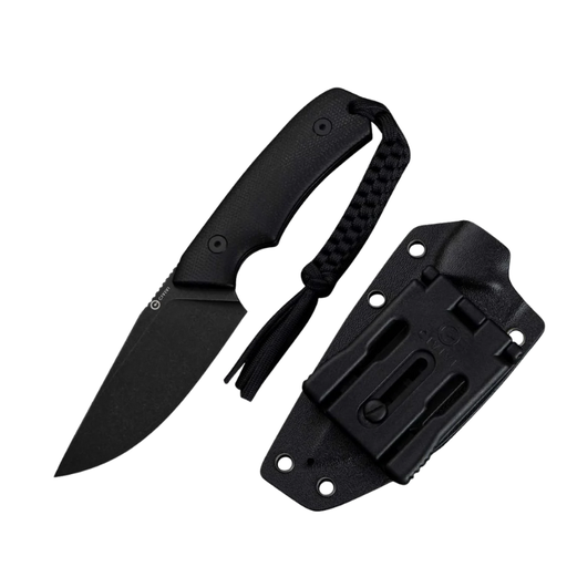 CIVIVI Gander Black Canvas Micarta Contoured Handle Black Stonewashed 14C28N Blade
